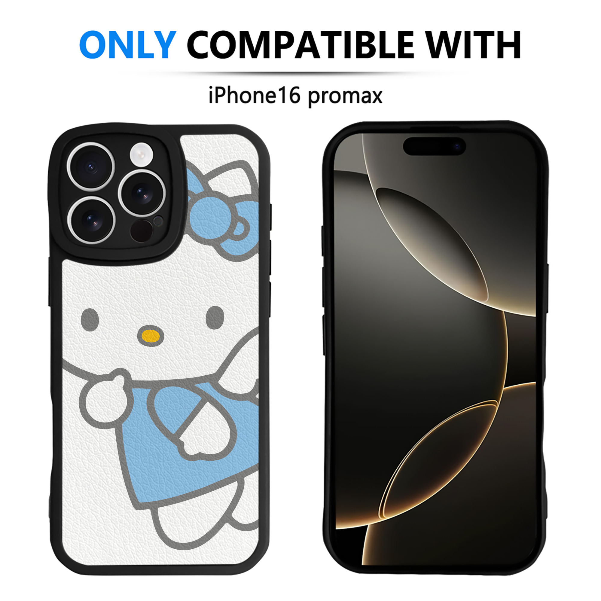 （画像用） Hello Kitty ハローキティ 【iPhone 16シリーズ対応】シリコンスマホケース（レザー調） 材質：シリコン